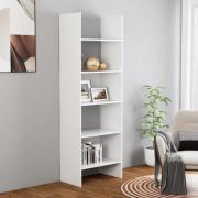 vidaXL Bokhylla vit 60x35x180 cm konstruerat trä
