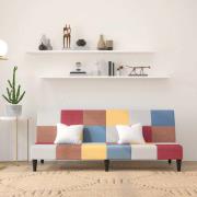 vidaXL Bäddsoffa 2-sits tyg