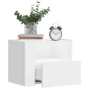 vidaXL Väggmonterade sängbord 2 st vit 45x30x35 cm