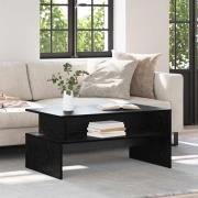 vidaXL Kaffeebord Svart ek 90 x 55 x 42.5 cm Konstruerat trä