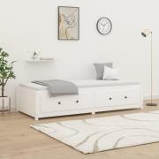 vidaXL Dagbädd utan madrass vit 80x200 cm massiv furu