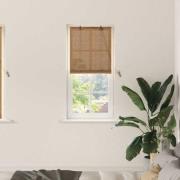vidaXL Rullgardin med gardiner Brun 60 x 160 cm Bambu