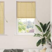 vidaXL Rullgardin med gardiner Natur 90 x 160 cm Bambu