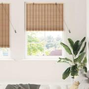 vidaXL Fönsterpersienner & Gardiner Ljusbrun 110 x 220 cm Bambu