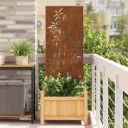 vidaXL Dekorativ Trädgårdspanel Rostig 50 x 140 cm cortenstål