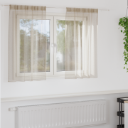 vidaXL Gardiner med gardiner 2 pcs Sand 140 x 140 cm Polyester