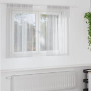 vidaXL Gardiner med gardiner 2 pcs Ljusgrå 140 x 140 cm Polyester
