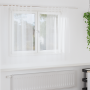 vidaXL Gardiner med gardiner 2 pcs Vit 140 x 140 cm Polyester