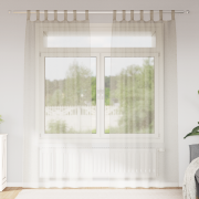vidaXL Gardiner med gardiner 2 pcs Sand 140 x 225 cm Polyester