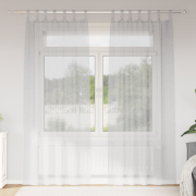 vidaXL Gardiner med gardiner 2 pcs Ljusgrå 140 x 225 cm Polyester