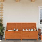 vidaXL Dynbox brun 198,5x50x56,5 cm massivt granträ