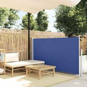 vidaXL Infällbar sidomarkis 100x500 cm blå