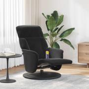 vidaXL Massagefåtölj med fotstöd svart sammet