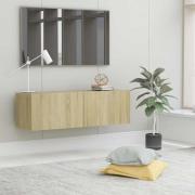vidaXL TV-bänk sonoma-ek 100x30x30 cm konstruerat trä
