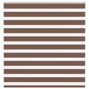 vidaXL Rullgardin zebra brun 145x150 cm tyg bredd 140,9 cm polyester