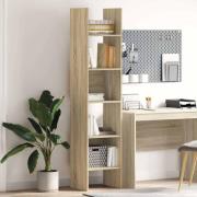 vidaXL Bokhylla sonoma-ek 40x35x180 cm konstruerat trä