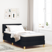 vidaXL Bäddfjäder Svart och vit och svart 80 x 200 cm tyg