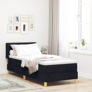 vidaXL Bäddfjäder Svart och vit och svart 80 x 200 cm tyg
