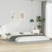 vidaXL Sängram Vit 180 x 220 cm Massiv furu