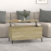 vidaXL Soffbord sonoma-ek 90x44,5x45 cm konstruerat trä
