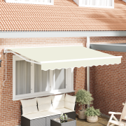vidaXL Utfällbar markis Kräm 250x200 cm