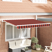 vidaXL Utfällbar markis Marinblå 250x200 cm
