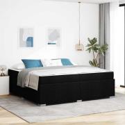 vidaXL Sängram Svart 200 x 200 cm tyg