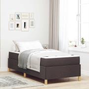 vidaXL Bäddfjäder Övrigt Mörkbrun och Vit 100 x 200 cm tyg