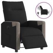 vidaXL Elektrisk reclinerfåtölj svart tyg