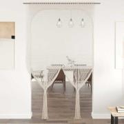 vidaXL Gardin makramé 140x240 cm bomull