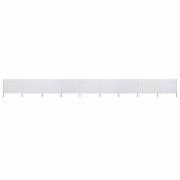 vidaXL Vindskydd 9 paneler tyg 1200x160 cm sandvit