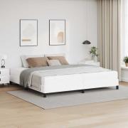 vidaXL Säng Övrigt Ren vit 200 x 200 cm Konstläder
