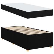 vidaXL Sängram med madrass Övrigt Svart 100 x 200 cm tyg