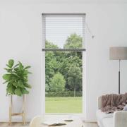 vidaXL Fönsterpersienn med gardiner Manuell Silver Aluminium