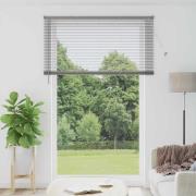 vidaXL Fönsterpersienn med gardiner Manuell Silver Aluminium