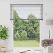 vidaXL Fönsterpersienn med gardiner Övrigt Silver 155 x 220 cm Alumini...