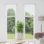 vidaXL Fönsterpersienn med gardiner Manuell Vit Aluminium