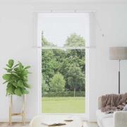 vidaXL Fönsterpersienn med gardiner Manuell Vit Aluminium