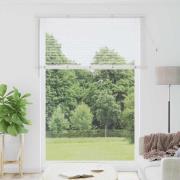vidaXL Fönsterpersienn med gardiner Manuell Vit Aluminium