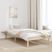 vidaXL Sängram med sängbord Brun 80 x 200 cm Brun