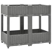 vidaXL Upphöjd odlingslåda 80x40x71 cm polypropen