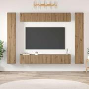 vidaXL TV-bänkset 10 pcs artisan ek 30.5 x 30 x 90 cm Konstruerat trä