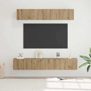 vidaXL TV-bänkset Väggmonterad 5 pcs artisan ek Konstruerat trä