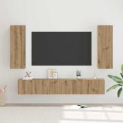 vidaXL TV-bänkset 5 pcs artisan ek 30.5 x 30 x 90 cm Konstruerat trä