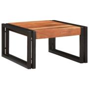 vidaXL Badrumshylla med hylla 40 x 50 x 23 cm Massiv Mangoträ, Järn