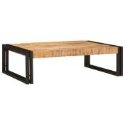 vidaXL Badrumshylla med hylla 80 x 50 x 23 cm Massiv Mangoträ, Järn