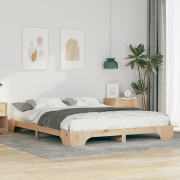 vidaXL Sängram med lagring Brun 160 x 210 cm trä