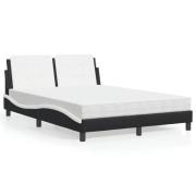 vidaXL Bed Frame without Mattress "Zadar" Black 152x203 cm Faux Leathe...