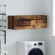 vidaXL Väggskåp Gammalt trä 100 x 36.5 x 35 cm Konstruerat trä