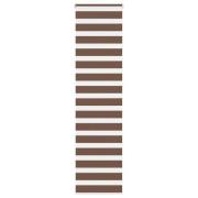 vidaXL Rullgardin zebra brun 65x230 cm tyg bredd 60,9 cm polyester